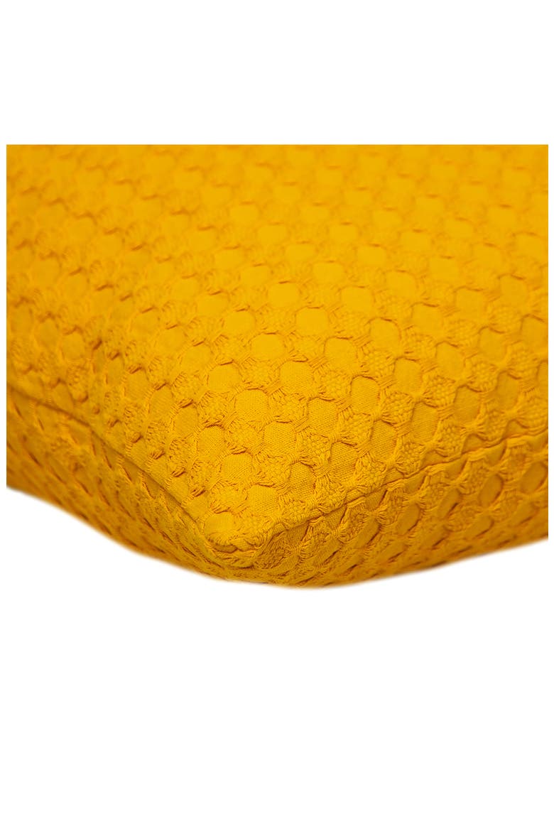 Embossed Throw Pillow, Alternate, color, YELLOW