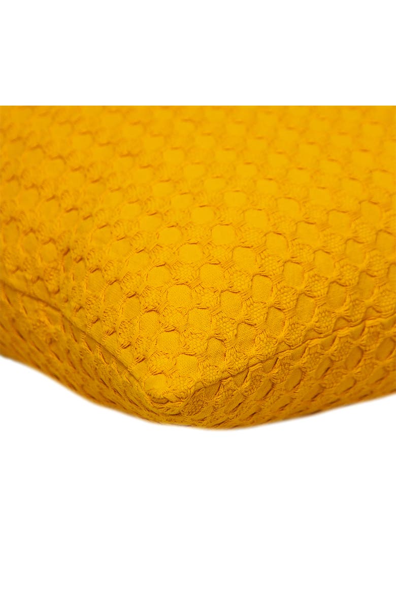 PARKLAND COLLECTION Embossed Throw Pillow, Alternate, color, Yellow