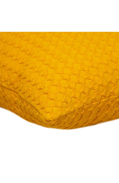 Parkland Collection Embossed Throw Pillow In Yellow