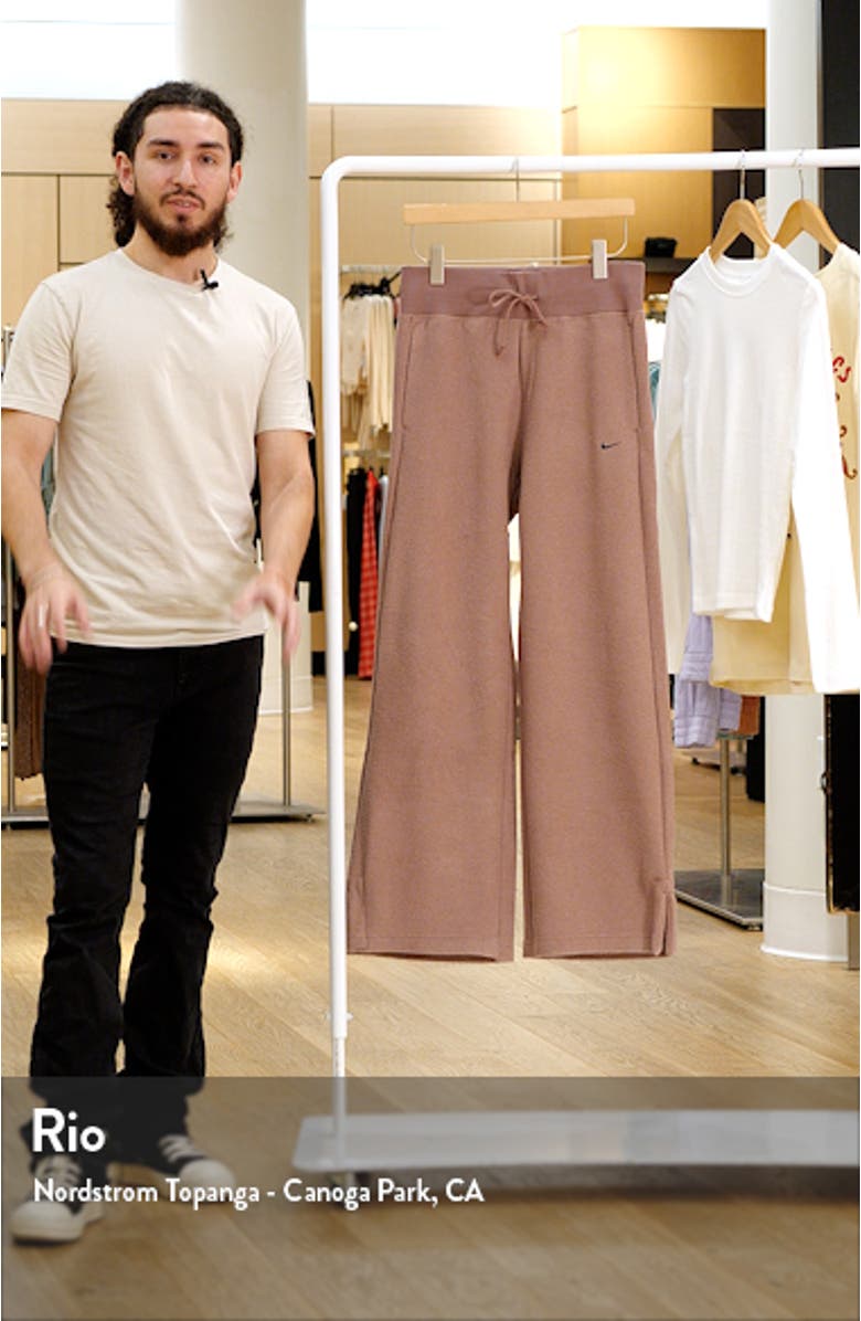 Sportswear Phoenix Plush High Waist Wide Leg Fleece Pants, sales video thumbnail