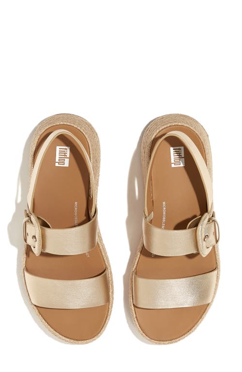 Fitflop F-mode Espadrille Sandal In Gold