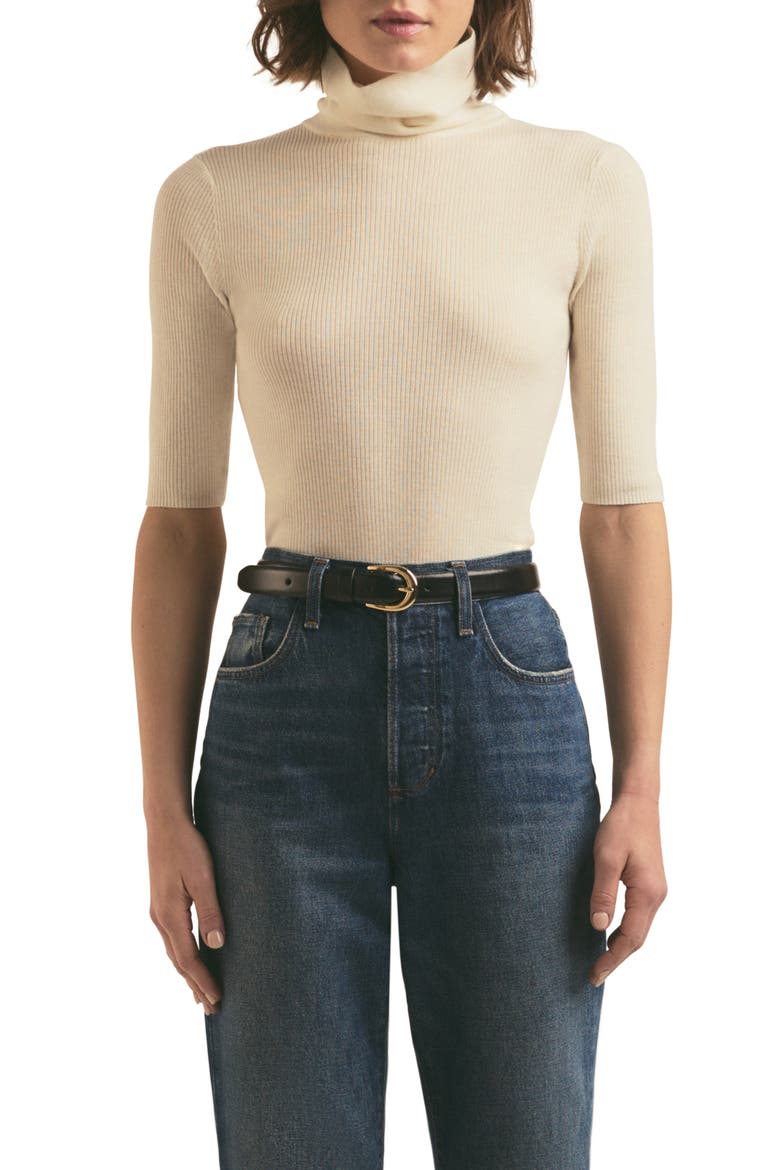 The Amelia Merino Wool Turtleneck Top, Main, color, IVORY