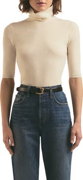 Favorite Daughter The Amelia Merino Wool Turtleneck Top