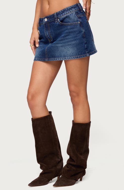 Edikted Chiara Denim Miniskirt