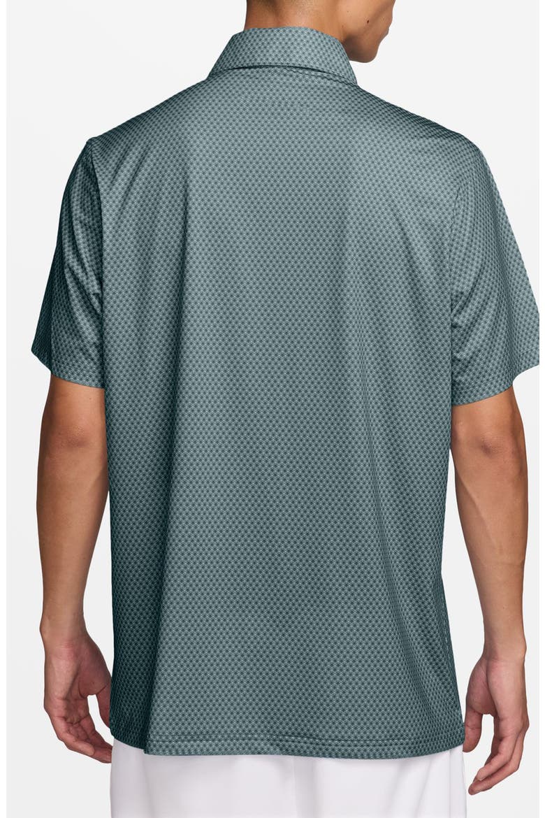 Victory Floral Print Dri-FIT Golf Polo, Alternate, color, MALACHITE/ COLLEGE NAVY