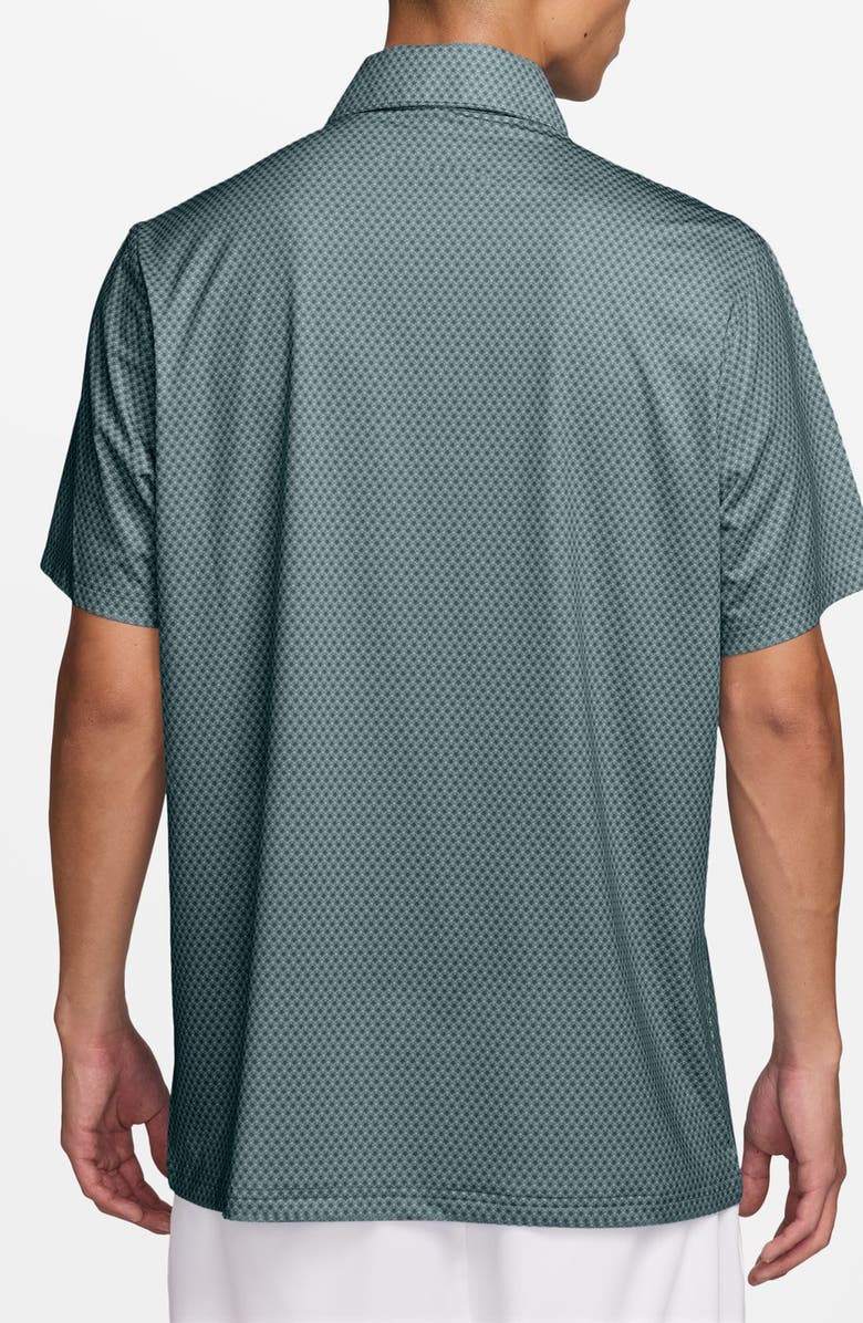 Nike Victory Floral Print Dri-FIT Golf Polo, Alternate, color, Malachite/ College Navy