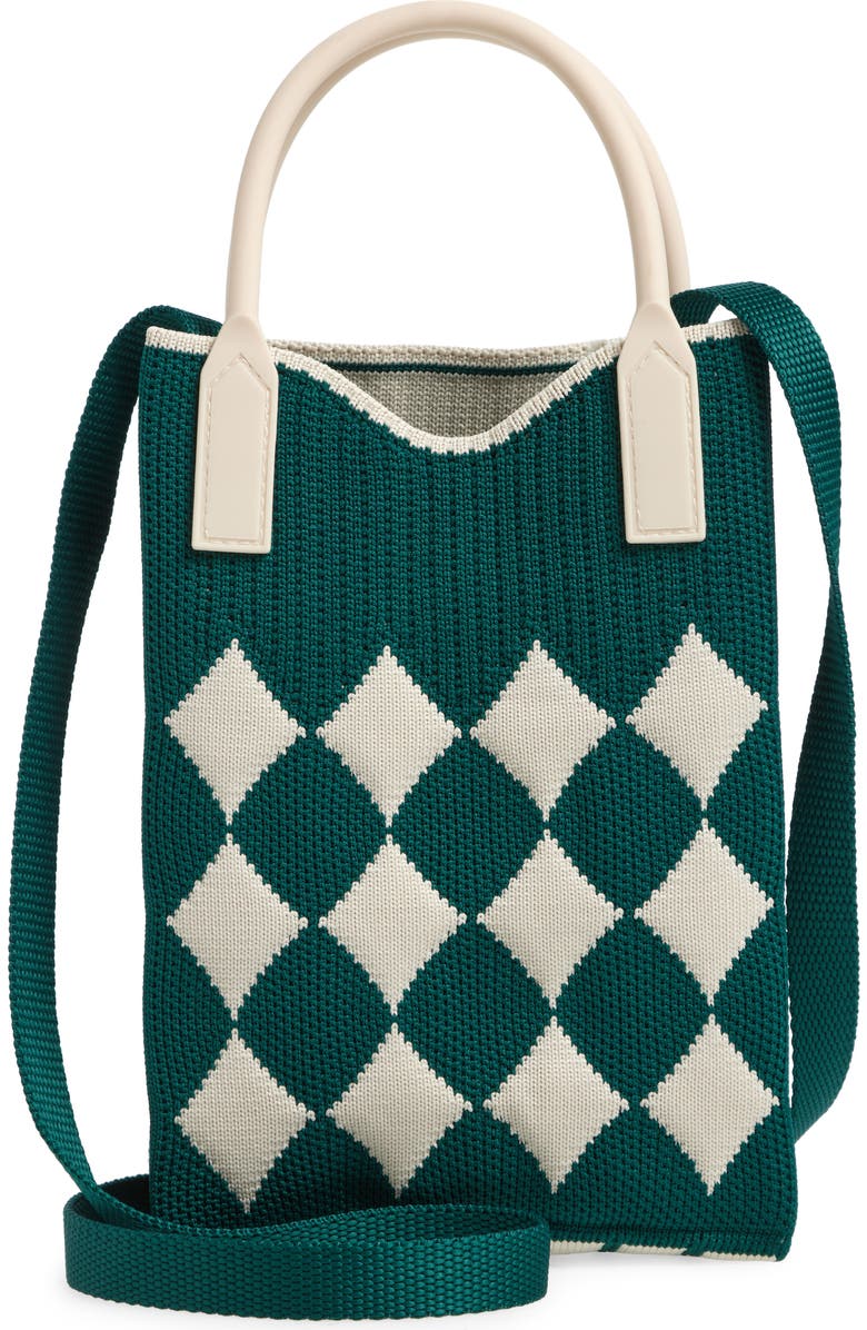 Rainbow Unicorn Birthday Surprise Small Knit Crossbody Bag, Main, color,