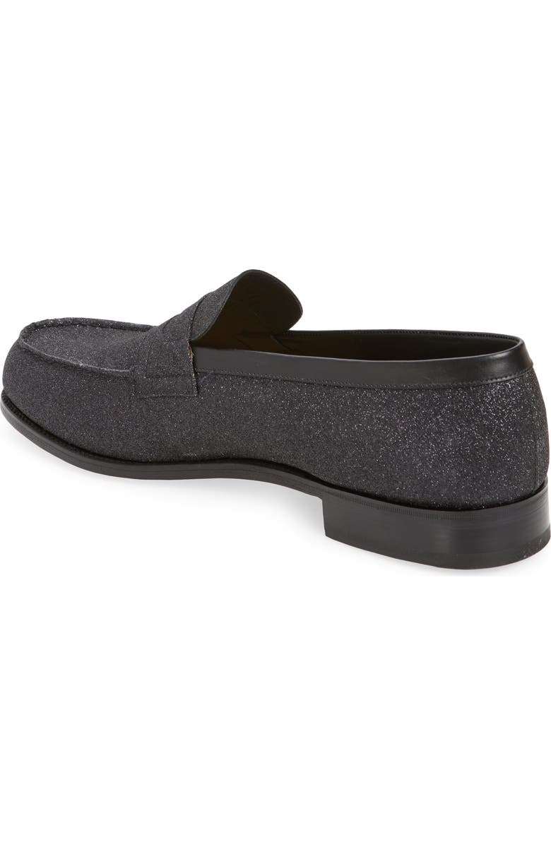 JM WESTON Animation Noel 180 Metallic Glitter Penny Loafer, Alternate, color,