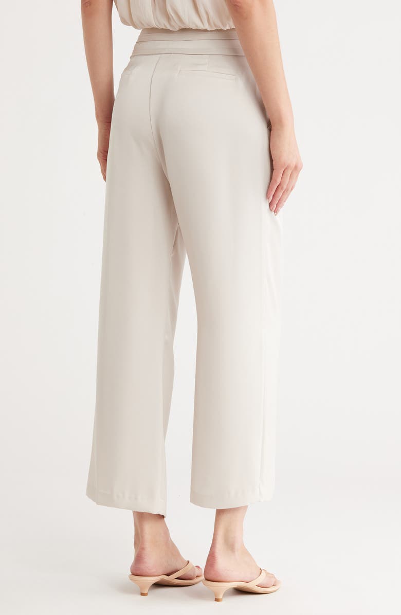 Ramy Brook Joss Crop Satin Pants, Alternate, color, Saddle