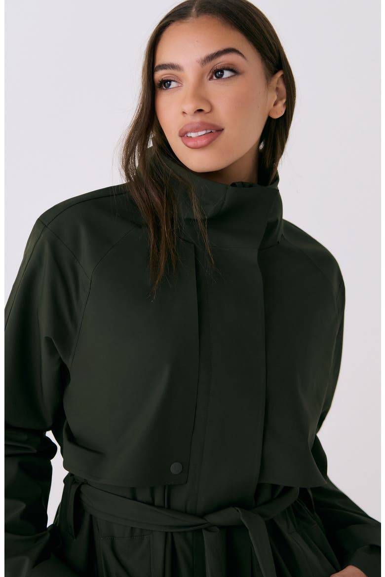 Aliz Trench Coat, Alternate, color, OLIVE
