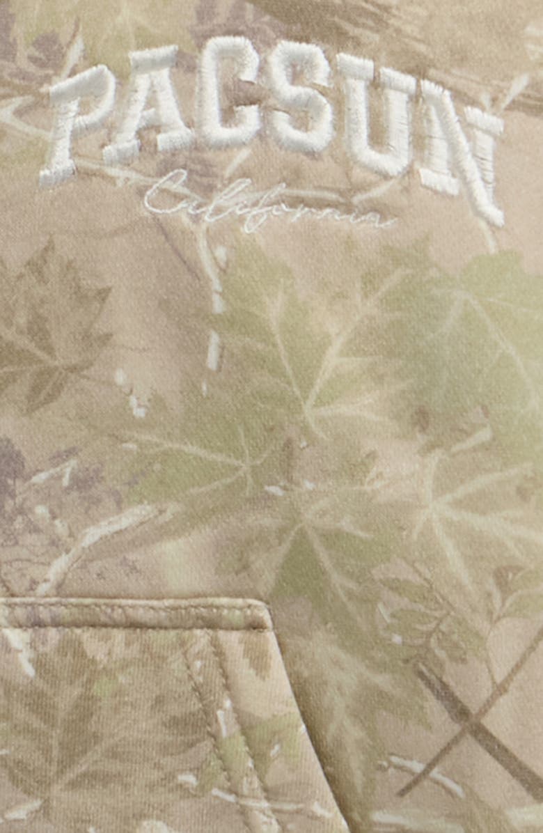PacSun Kids' Camo Zip Hoodie, Alternate, color, Camouflage