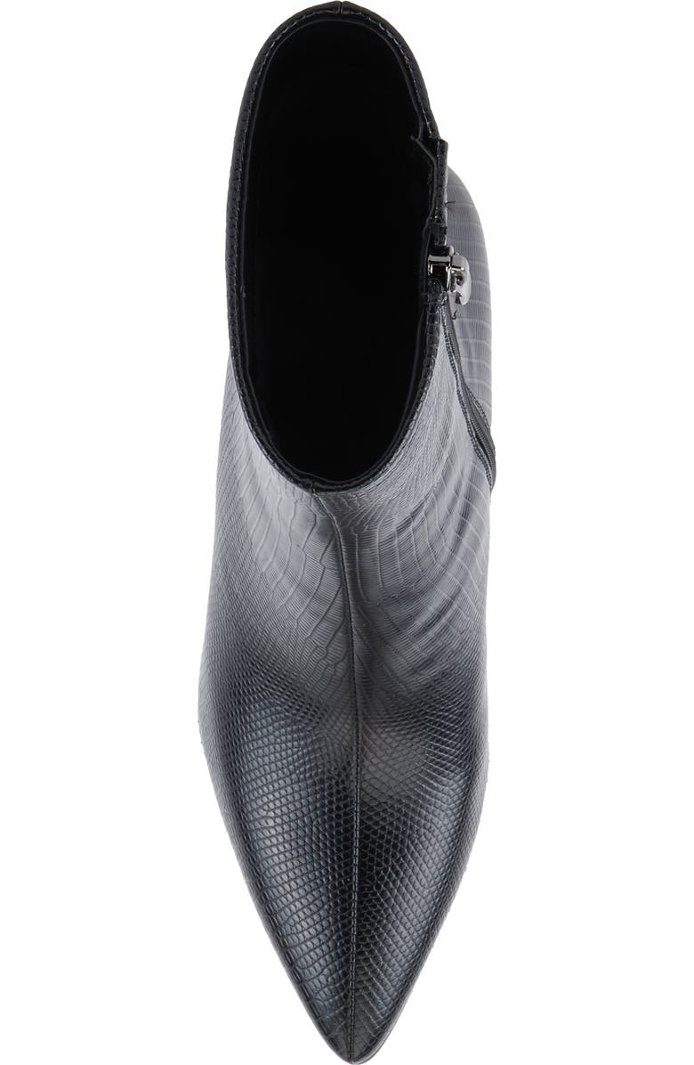 AZURA BY SPRING STEP Attention Snakeskin Embossed Bootie, Alternate, color, Black