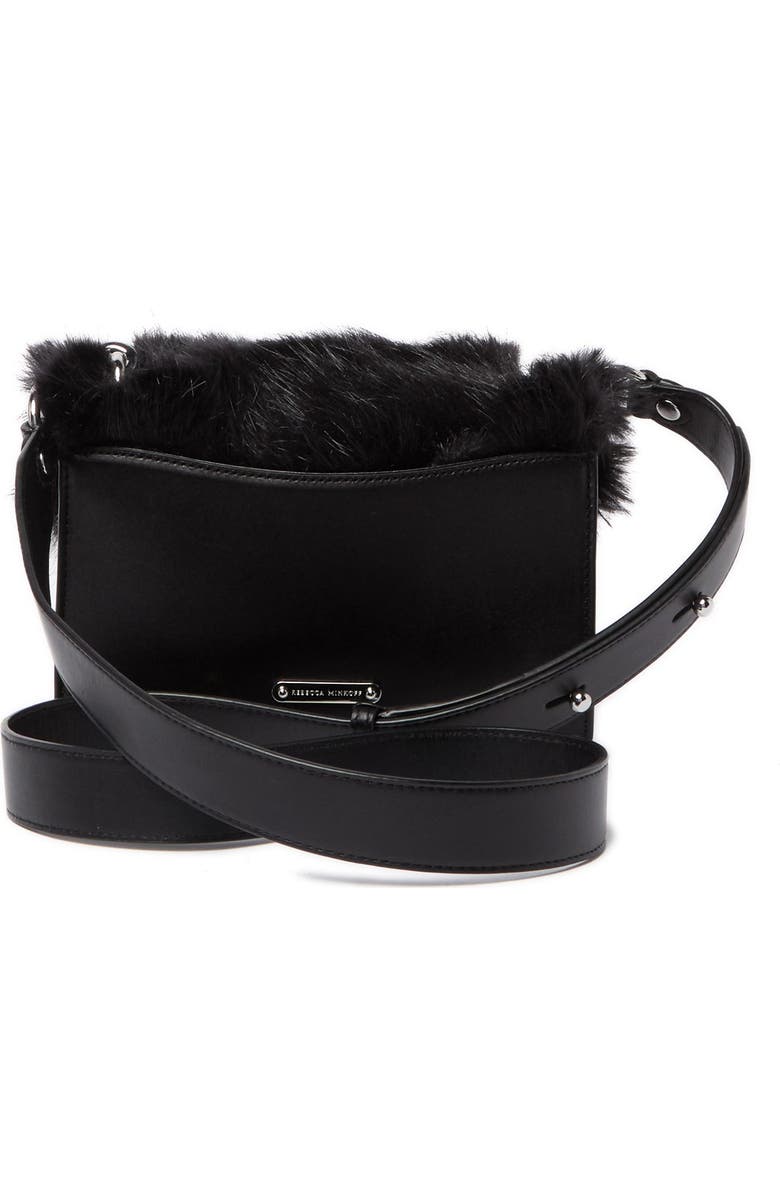 Rebecca Minkoff Faux Fur Jean Crossbody Bag, Alternate, color,