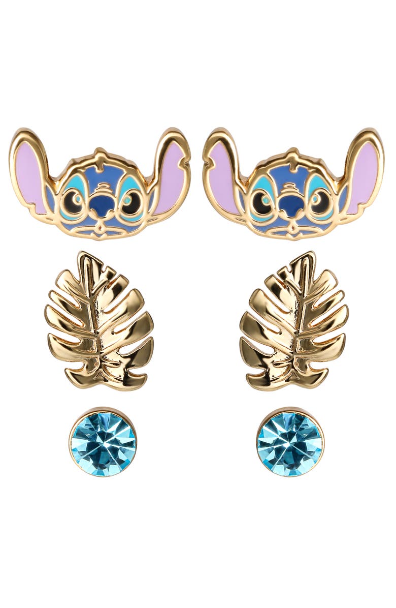 Disney Lilo and Stitch 3 Piece Earring Set, Main, color, Multi
