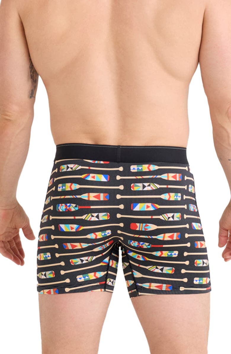 SAXX Quest Quick Dry Mesh Boxer Briefs, Alternate, color, Black Multi