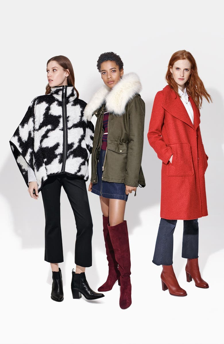 T Tahari Tahari 'Jackie' Hooded Anorak with Removable Faux Fur Trim, Alternate, color,