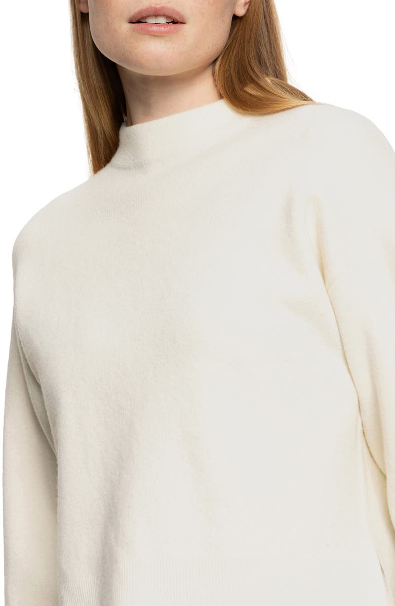 Sanctuary Soft Touch Mock Neck Sweater, Alternate, color, Chalk