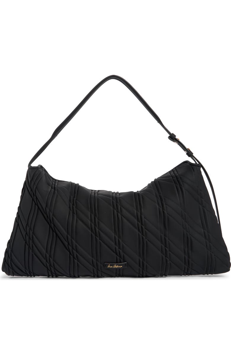Sam Edelman Peddy Quilted Shoulder Bag, Alternate, color, Black