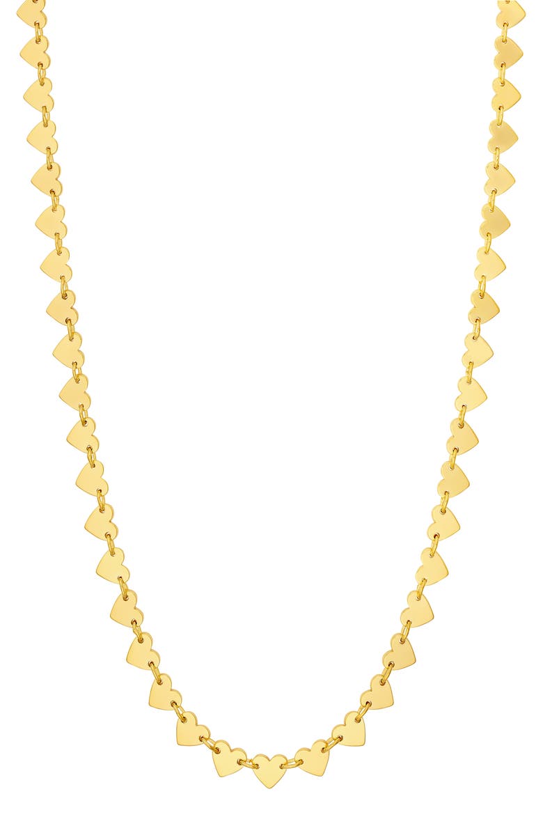 HAWLEY ST Alternating Heart Chain Necklace, Main, color,