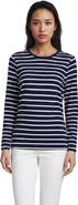 Lands' End Supima Cotton Long Sleeve Crewneck T-Shirt