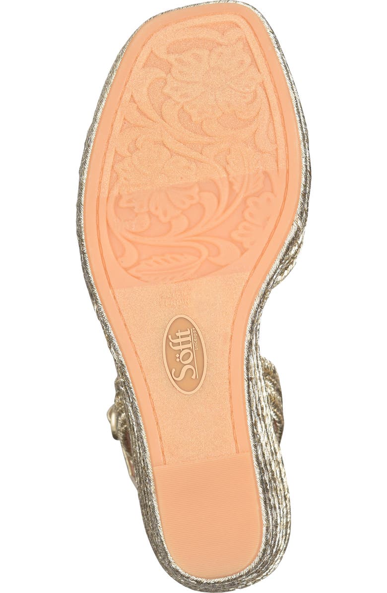 Söfft Newbury Espadrille Ankle Strap Platform Wedge Sandal, Alternate, color,