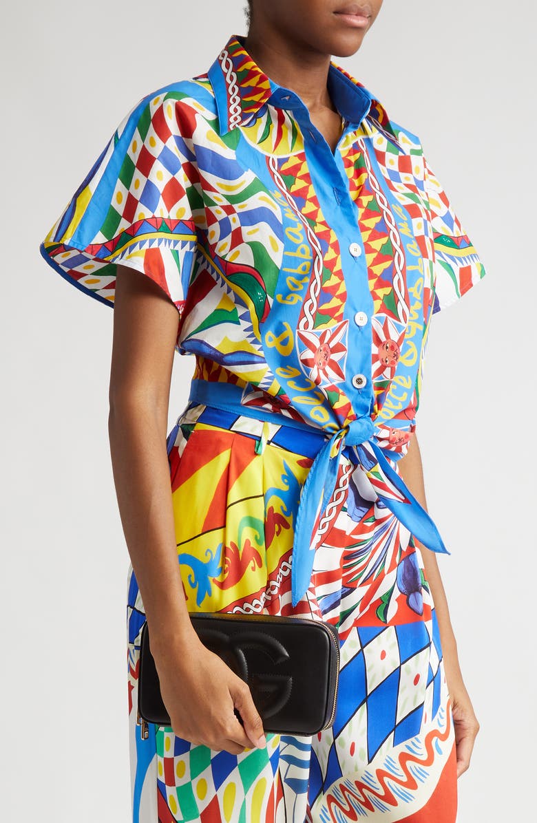 Dolce&Gabbana DG Logo Leather Camera Crossbody Bag, Alternate, color,