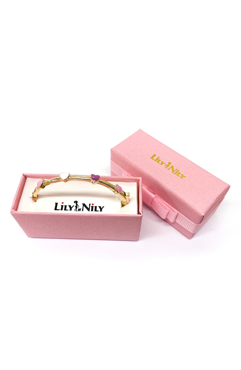 Lily Nily Kids' Heart Station Bangle, Alternate, color, Multi
