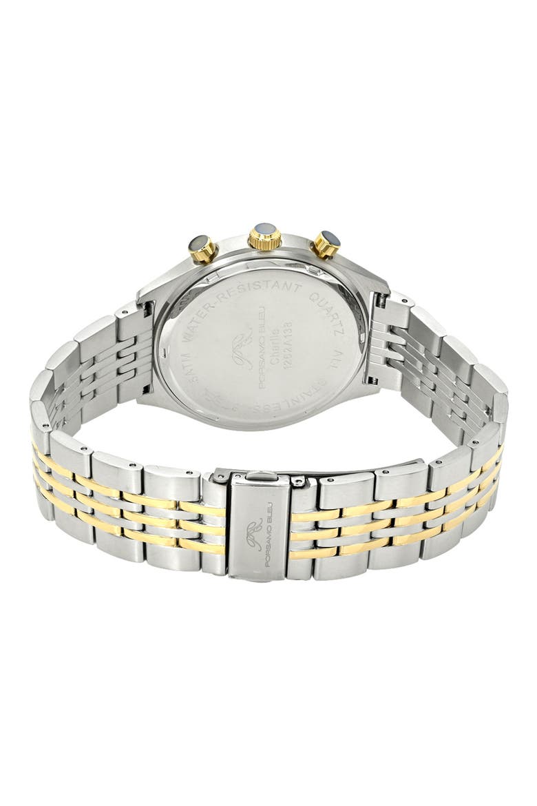 Charlie Chronograph Bracelet Watch, Alternate, color, TWO-TONE BLUE