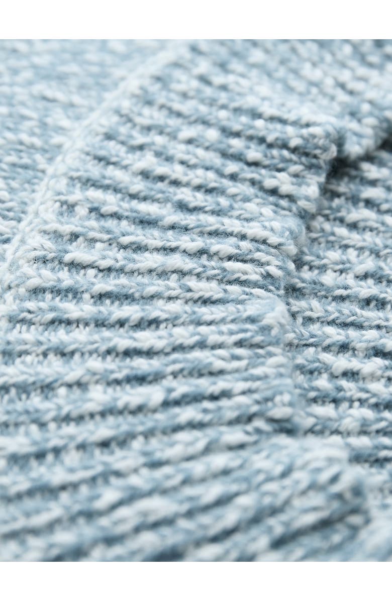 Celtic & Co. Merino Cotton Slouch Funnel Neck Sweater, Alternate, color, Dark Skylight