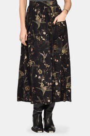 Disturbia Harpyiai Print Midaxi Skirt