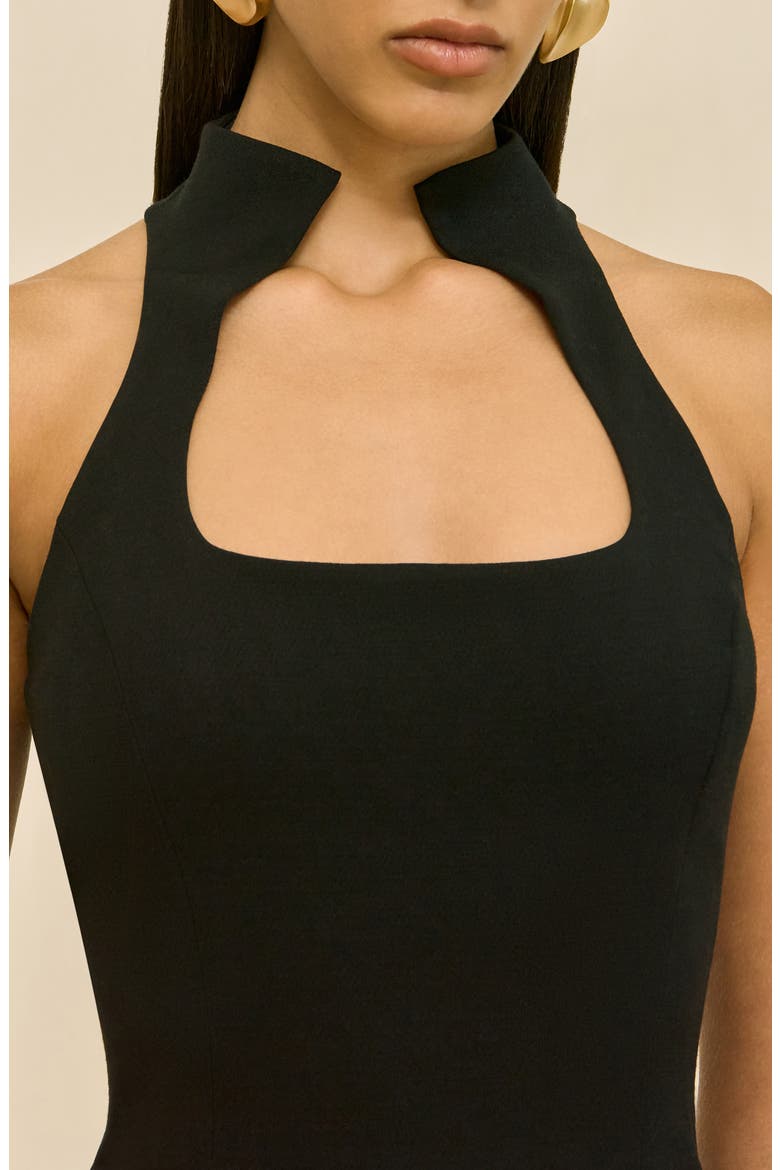 Akaia Minidress, Alternate, color, BLACK