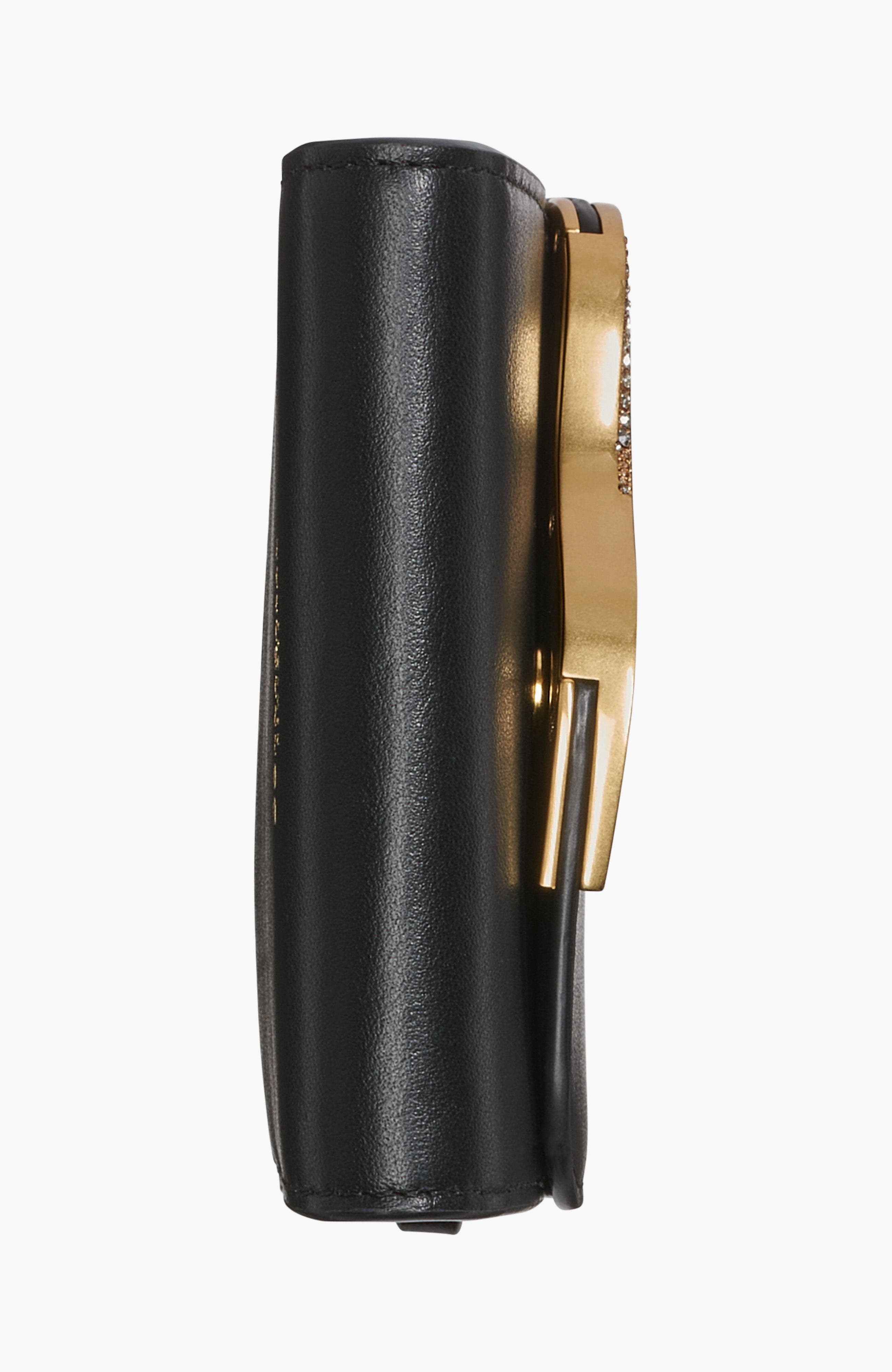 Donna Karan New York Malverne Pave Wallet On String, Alternate, color, Black/Gold