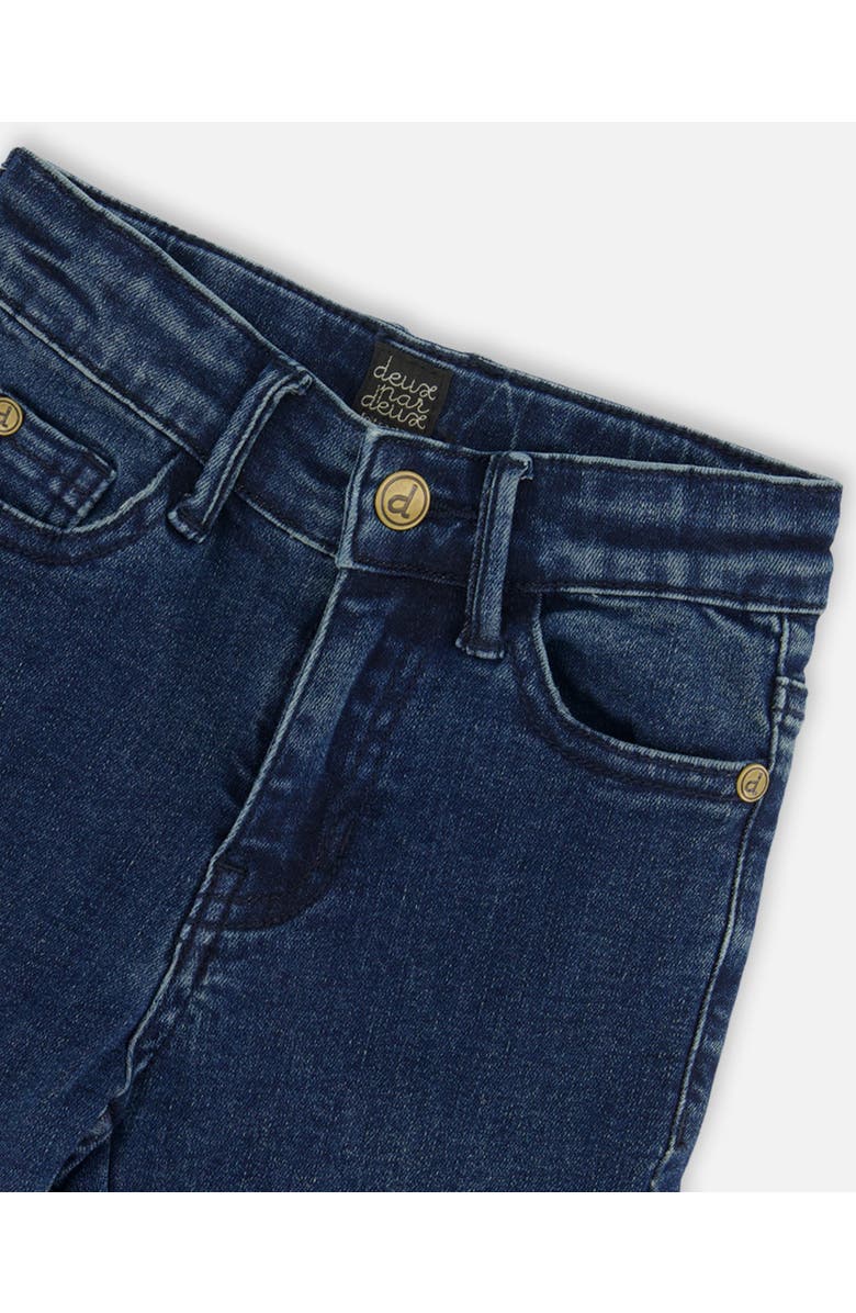 Deux par Deux Boy's Stretch Jeans Straight Leg Dark Blue Denim, Alternate, color, 