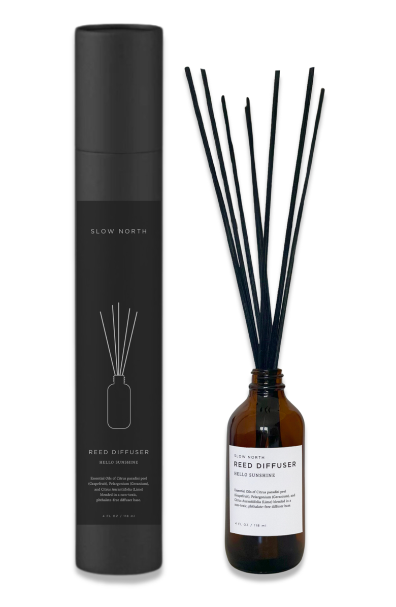 SLOW NORTH Hello Sunshine - Reed Diffuser, Main, color,