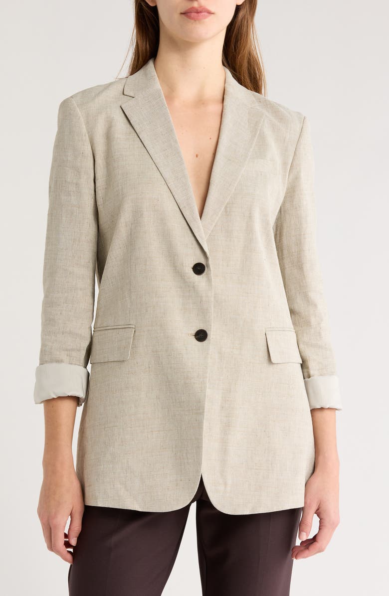 Theory Linen Blend Blazer, Main, color,