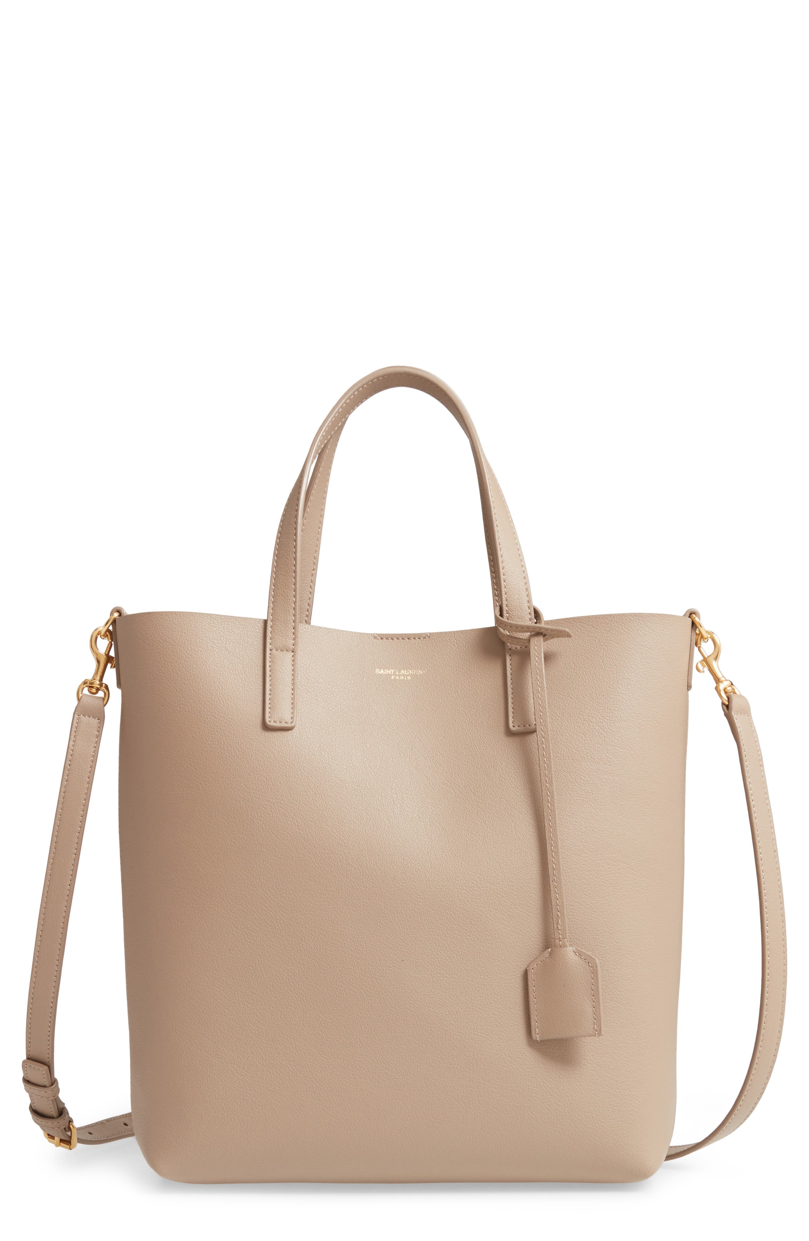 Saint Laurent Toy Shopping Leather Tote, Main, color, 