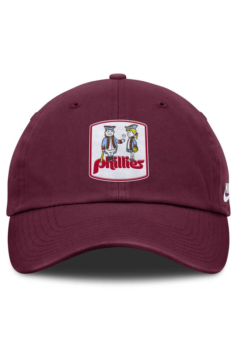 Nike Men's Nike Burgundy Philadelphia Phillies Club Adjustable Hat, Alternate, color, 