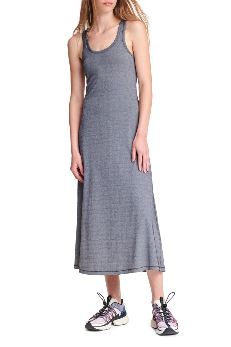 Quinn Zip Tank Dress, Main, color, BLACK/ WHITE