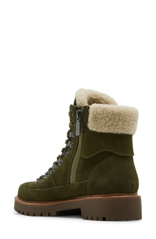 Blondo Natasia Faux Shearling Cuff Waterproof Boot In Animal Print