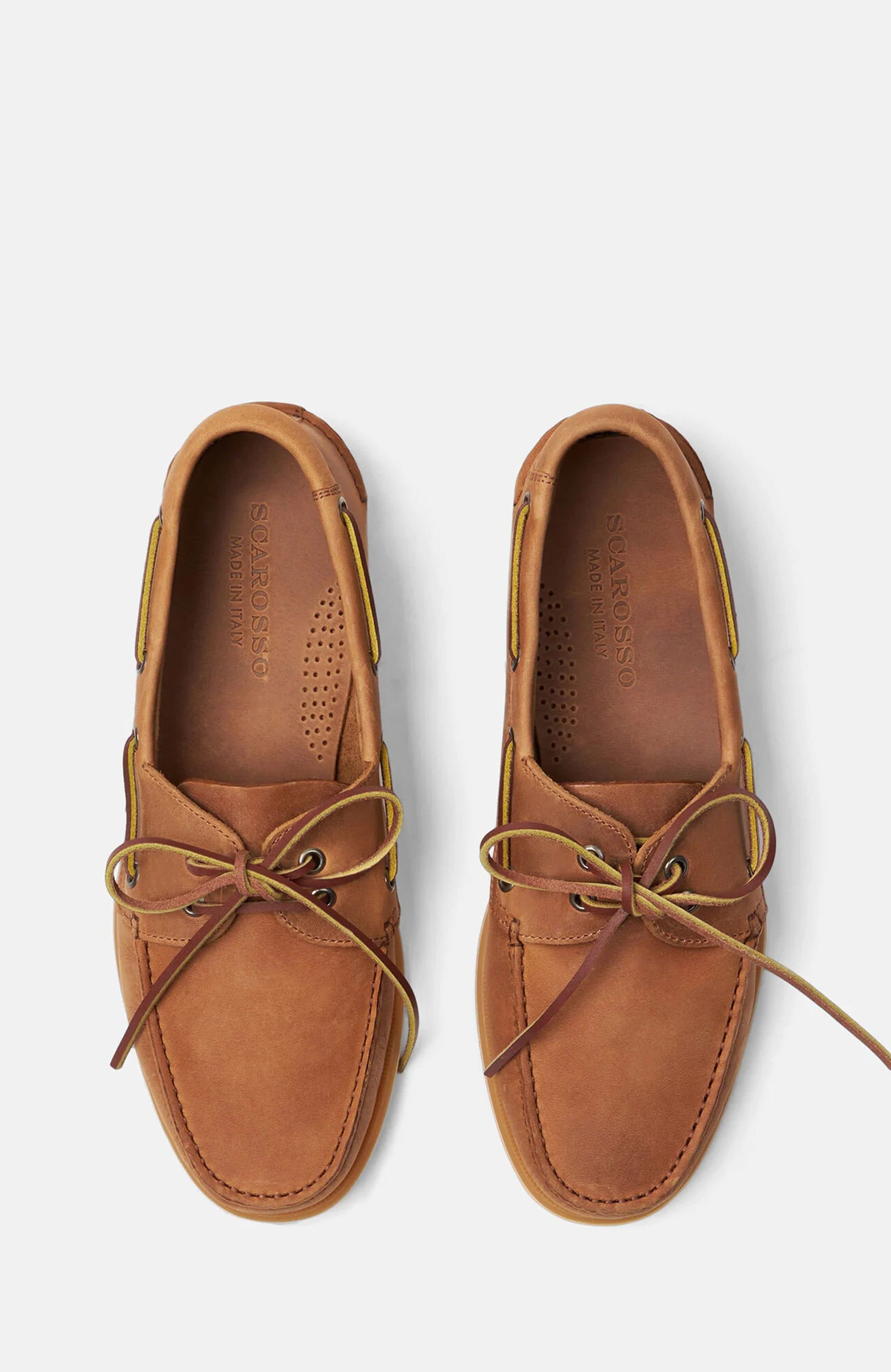 Jude Boat Shoes, Alternate, color, Cognac - Nubuck
