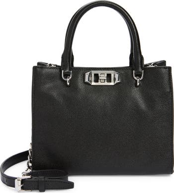 Sac Cartable Rebecca Minkoff En Cuir Noir Texturé - Taille OSAF - Neuf Avec Petits Défauts