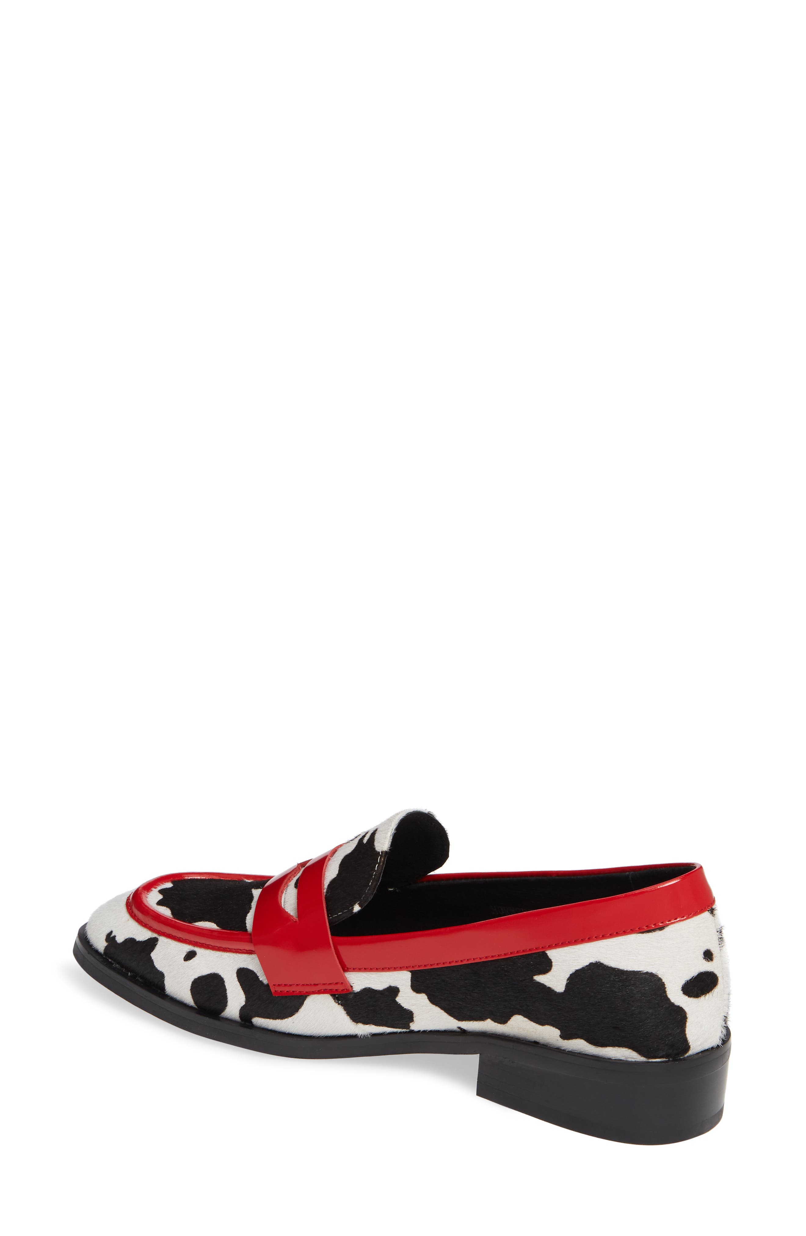 Hornsby Loafer, Alternate, color, WHITE COW PRINT CALF HAIR