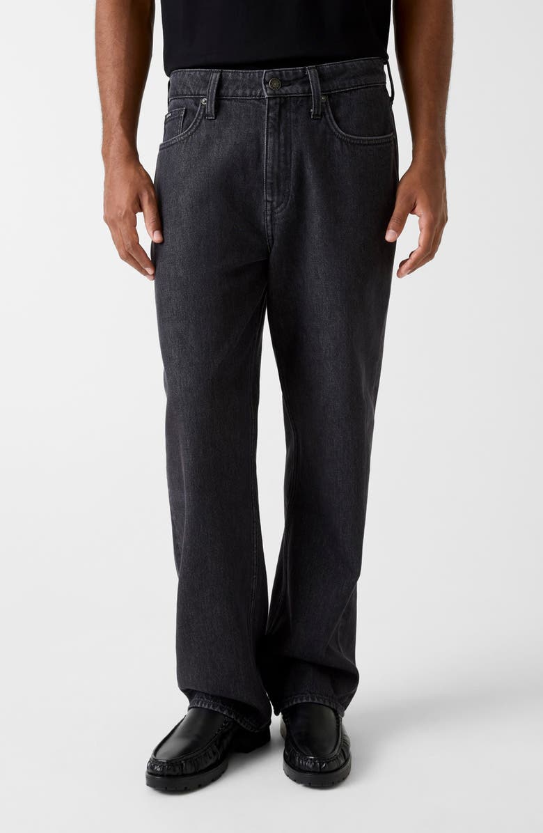 GUESS G16 Relaxed Straight Leg Jeans, Main, color, Vintage Black Wash