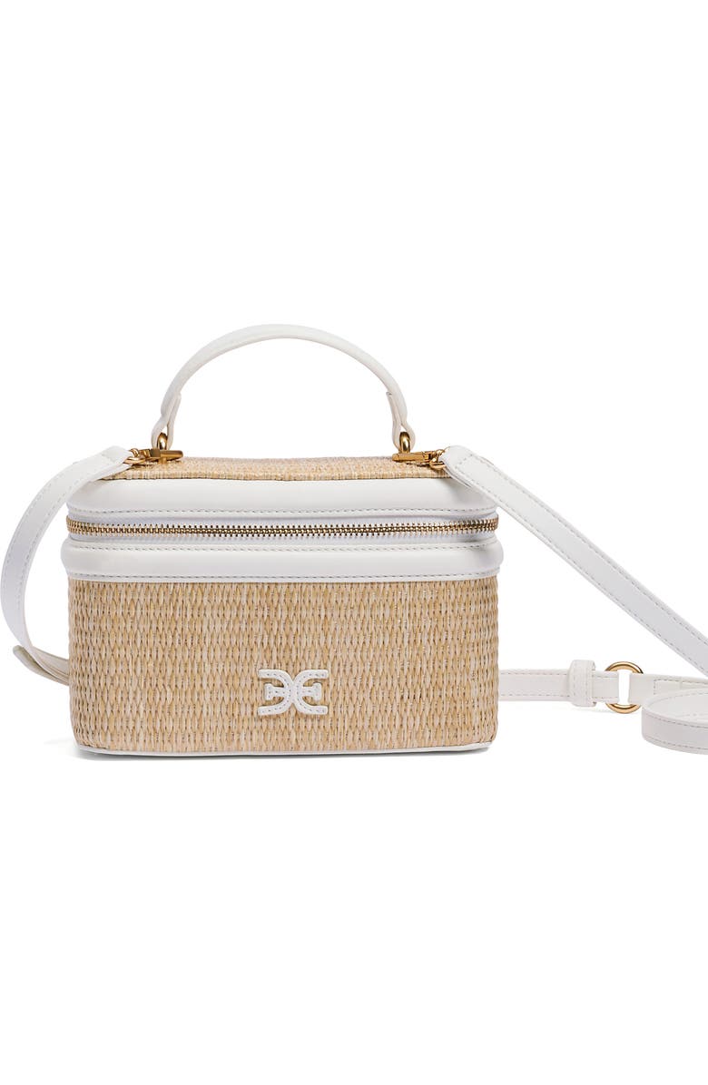 Sam Edelman Paige Train Case Crossbody Bag, Main, color, Ivory