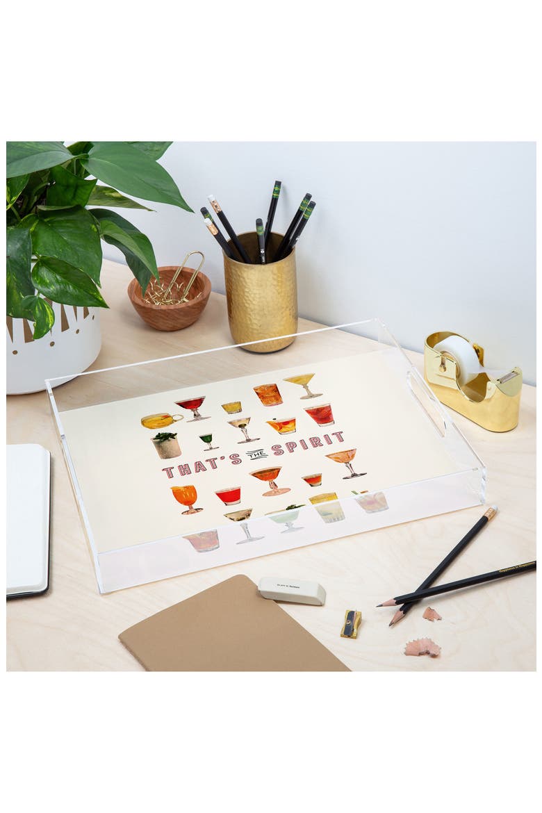 That's the Spirit Decorative Tray, Alternate, color, BEIGE