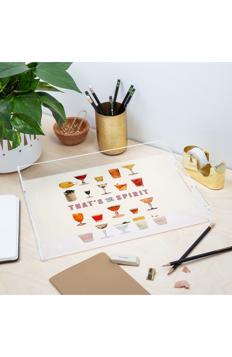 Deny Designs That's the Spirit Decorative Tray, Alternate, color, Beige