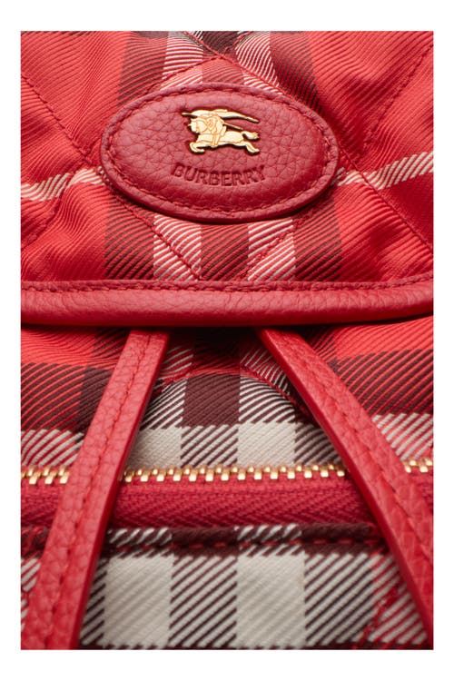 Burberry Mini Horseshoe Backpack In Red