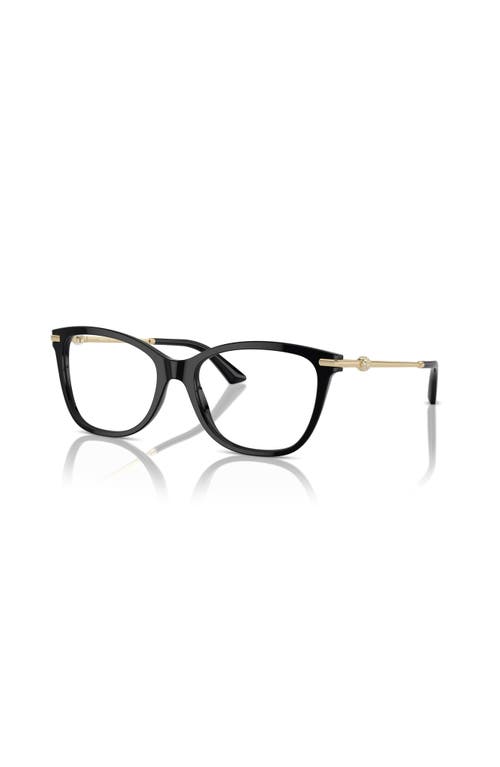 Jimmy Choo 54mm Rectangle Optical Glasses In Black