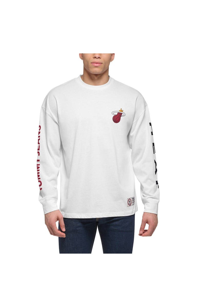 TOMMY JEANS Men's Tommy Jeans Black/White Miami Heat Matthew 2-In-1 T-Shirt & Hoodie Combo Set, Alternate, color, Black