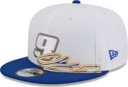New Era Men's New Era White/Blue Chase Elliott 9FIFTY Snapback Hat